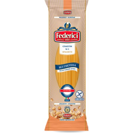 Макароны «Federici» из нутовой муки, спагетти, 250 г
