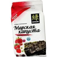 Капуста морская «Мидори» в кунжутном масле, соленая клубника, 5 г