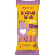 Сосиски вареные «Добрый Апик» с сыром, высший сорт, 320 г