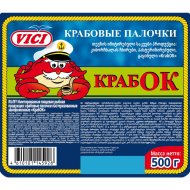 Палочки крабовые «КрабОК» замороженные, 500 г