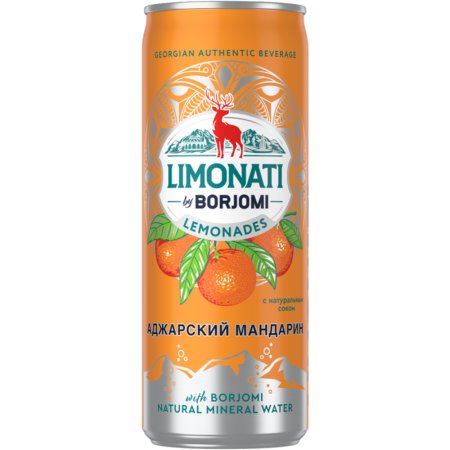 Лимонад «Limonati by Borjomi» мандарин, 0.33 л