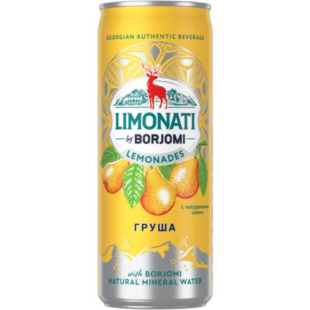 Напиток газированный «LIMONATI» груша, 0.33л