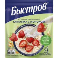 Хлопья овсяные «Быстров» со вкусом клубники с молоком, 40 г