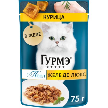 Корм для кошек «Gourmet Perle» с курицей, 75 г