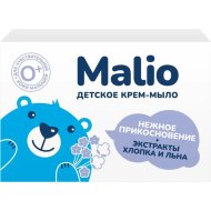 Крем-мыло детское «MALIO» нежное прикосновение, хлопок/лен, 90 г