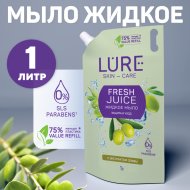 Мыло жидкое «Lure» с экстрактом оливы, 1000 мл Мыло жидкое «Lure» с экстрактом оливы, 1000 мл