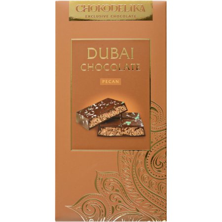 Шоколад темный «Chokodelika» dubai pecan начинка пекан, 180 г