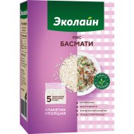 Крупа рисовая «Эколайн» Gold басмати, 5х100 г.