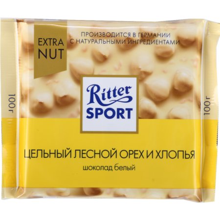 Шоколад «Ritter Sport» лесной орех и хлопья, 100 г.