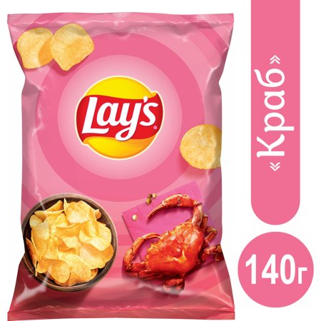 Чипсы «LAYS» (краб) 140г