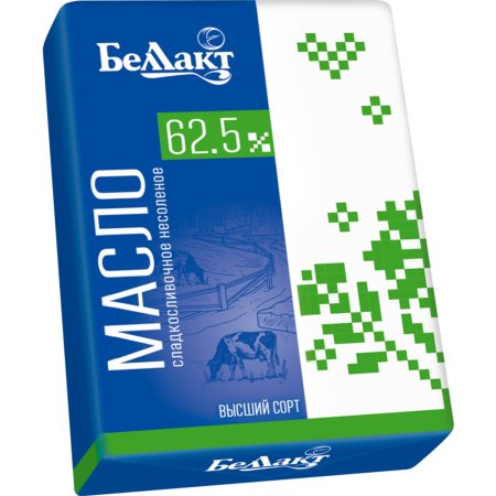 Масло сладкосливочное «Беллакт» несоленое, 62.5%, 160 г
