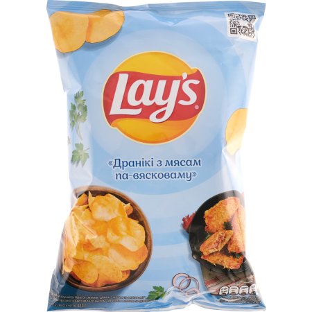 Чипсы «LAYS» (драник с мясом) 140г