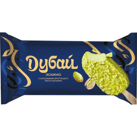 Десерт «Юкки» Дубай, фисташковый с катаифи, 60 г