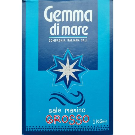 Соль морская «Gemma di Mare» крупного помола, marino grosso, 1 кг