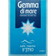 Соль морская «Gemma di Mare» мелкого помола, marino fino, 1 кг