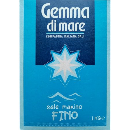 Соль морская «Gemma di Mare» мелкого помола, marino fino, 1 кг