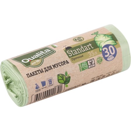 Пакеты для мусора «Oualita» 35 л., 30 шт.