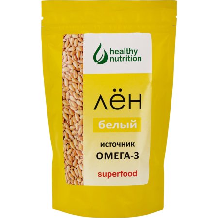 Семена льна «Healthy nutrition» белые, 200 г