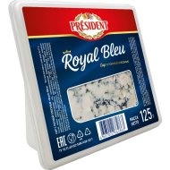 Сыр мягкий «President» royal bleu с голубой плесенью, 55%, 125 г