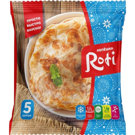 Лепешка «Roti» классическая, 5 шт, 450 г