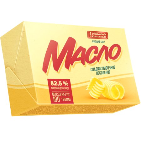 Масло сладкосливочное «Советская классика» 82.5%, 180 г