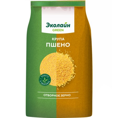 Крупа пшено «Эколайн» «Green» 800 г.