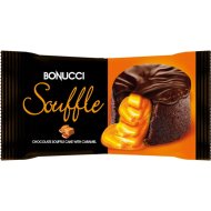 Пирожное «Bonucci» souffle, глазированное, карамель, 45 г