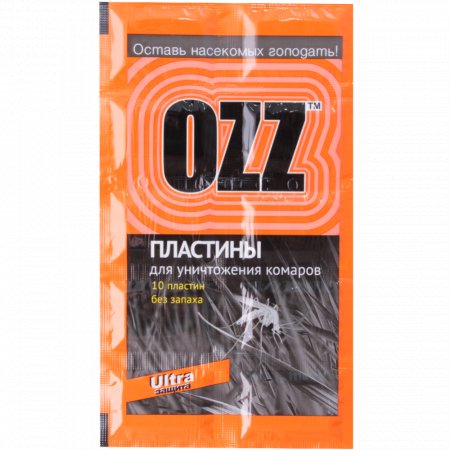 Пластины «Оzz» для уничтожения комаров 10 шт