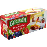 Чай черный «Беседа» с ароматом лесные ягоды, 25 пакетиков, 37 г