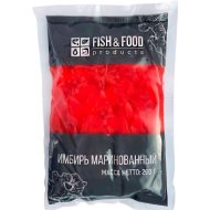 Имбирь маринованный «Fish&Food» розовый, пастеризованный, 290 г