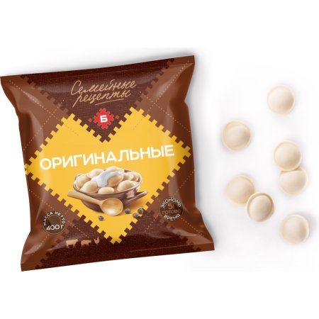 Пельмени «Семейные рецепты» оригинальные, замороженные, 400 г