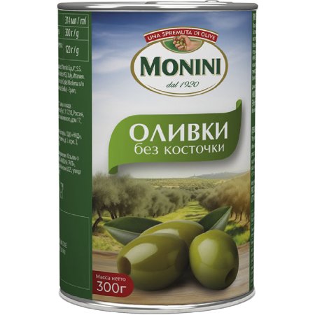 Оливки «Monini» без косточки, 314 мл