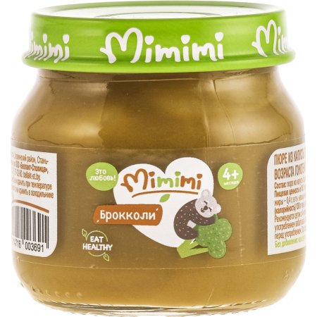 Пюре «MIMIMI»(брокколи,с 4 месяцев) 80г