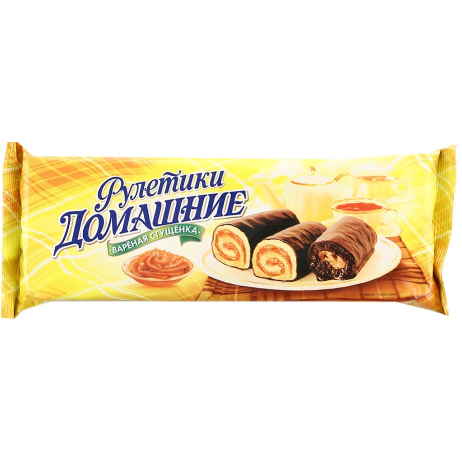 Мини-рулеты «Домашние» с вареной сгущенкой, 150 г.