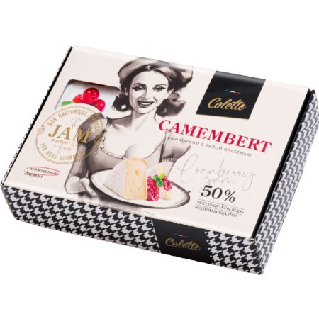 Сыр«CAMEMBERT COLETTE»(клюкв.дж,50%)125г