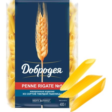 Изделия макаронные «Добродея» penne rigate, высшего сорта, 400 г