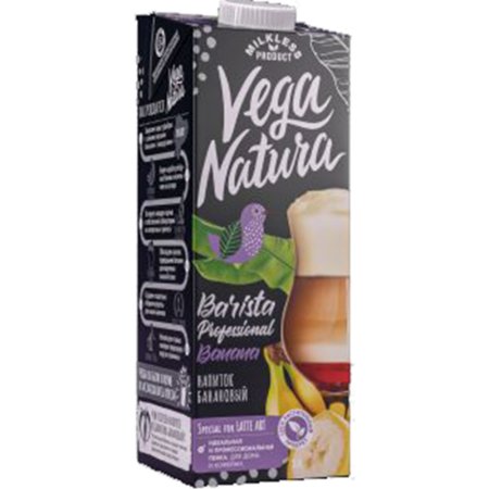 Напиток банановый «Vega Natura» Barista, 0.8%, 1л