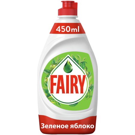 Средство для мытья посуды «Fairy» базовый зеленое яблоко, 450 мл.