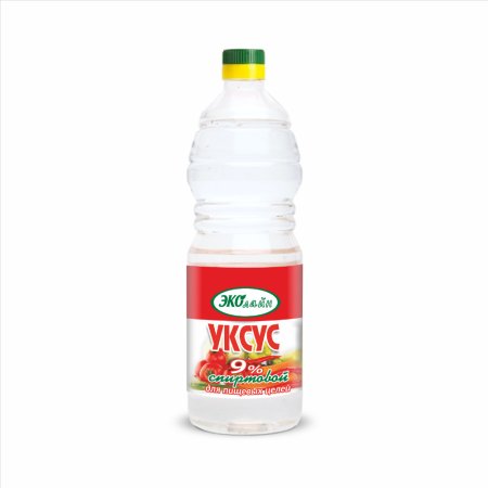 Уксус спиртовой 9%, 1 л.