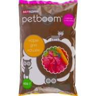 Корм для кошек «Petboom» с мясом и овощами, 400 г.