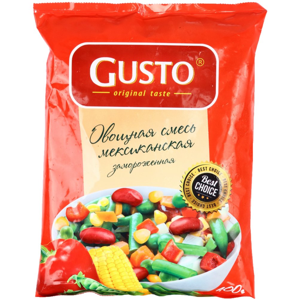 Овощная смесь «Gusto» мексиканская, замороженная, 400 г - Каталог товаров