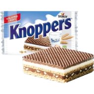 Вафли «KNOPPERS»(мол.нач/ор.н/какао)25г