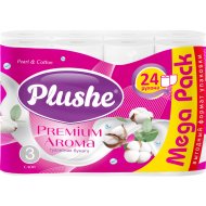Бумага туалетная «Plushe Premium Aroma» 3 слоя, 24 шт