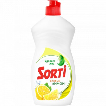 Средство для мытья посуды «Sorti» лимон, 450 мл.