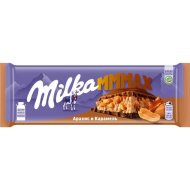Шоколад молочный «Milka MMMax» карамель, арахис, воздушный рис, 270 г