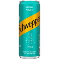 Напиток безалкогольный «Schweppes» биттер лемон, газированный, 0.33 л