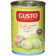 Оливки зеленые «Gusto» фаршированные анчоусом, 280 г
