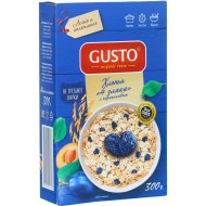 Хлопья 4 злака «Gusto» с черносливом, 300 г.