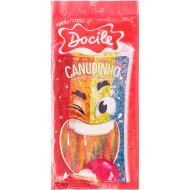 Мармелад «Docile» sour canudinho, цветной, клубника, 70 г