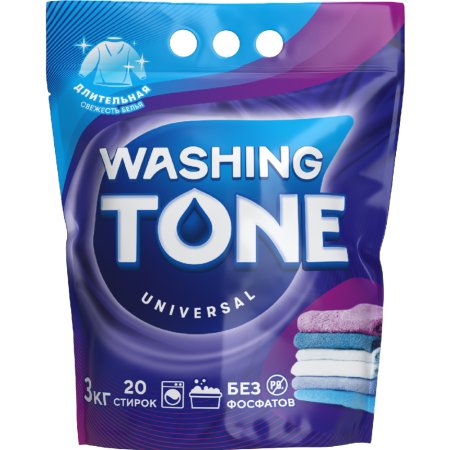 Стиральный порошок «Washing Tone» Универсал, Автомат, 3 кг